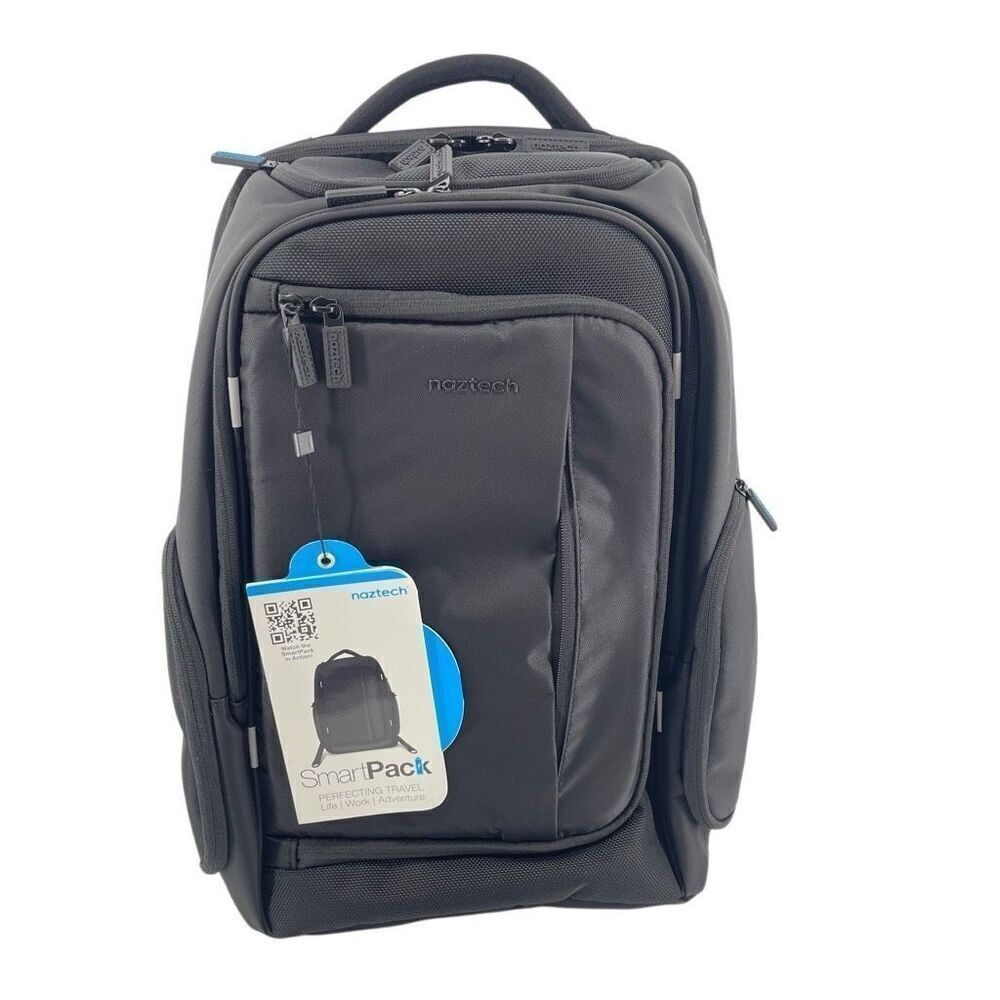 Naztech SmartPack Charging Backpack – Power On the Go, Black